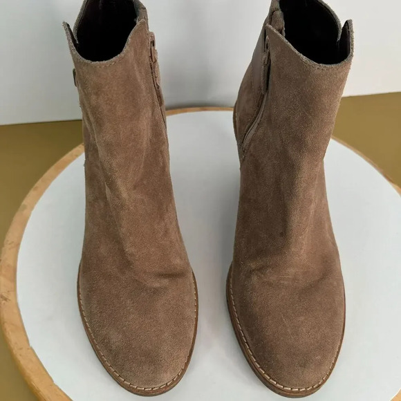 Cole Haan Womens Waterproof Suede Brown Comfy Ankle Boots 8B Fall Winter Boho - Picture 5 of 9